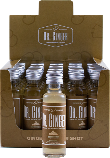 DR. GINGER Shot, 2cl,  Ingwer Likör aus dem Zürcher Weinland
