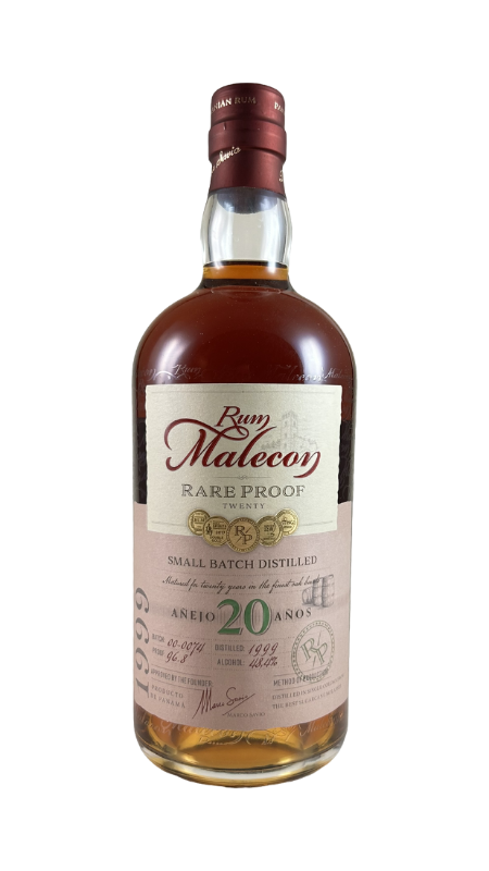 Rum Malecon Rare Proof 20 Years old batch 1999
