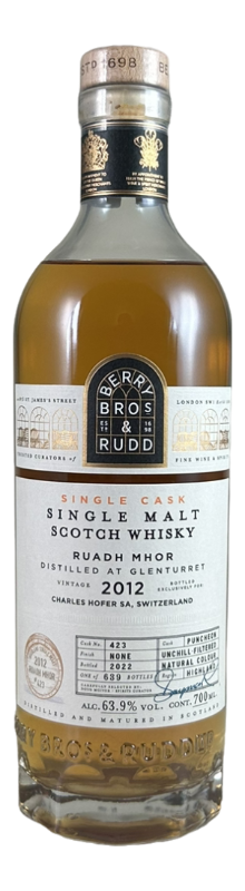 Berry's own selection Ruadh Mhor 2012 - bottled 2022 cask
bottled 2022